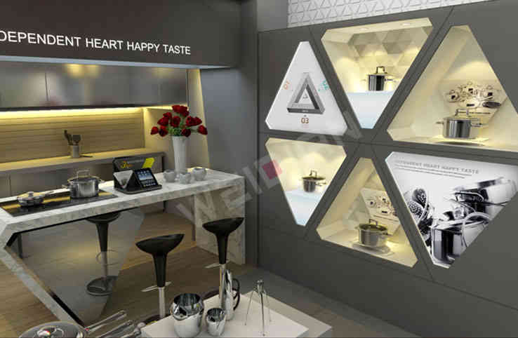 廣州裝修設(shè)計(jì)公司三A廚具全國(guó)終端形象店裝飾設(shè)計(jì)案例