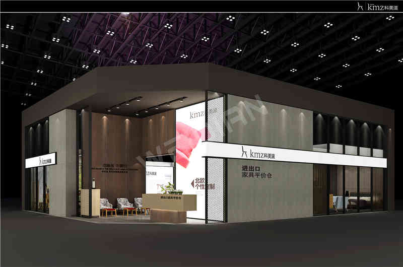 廣州展覽裝飾設計公司助力科美滋廣州國際家具展覽會Ciff展覽、展臺設計搭建