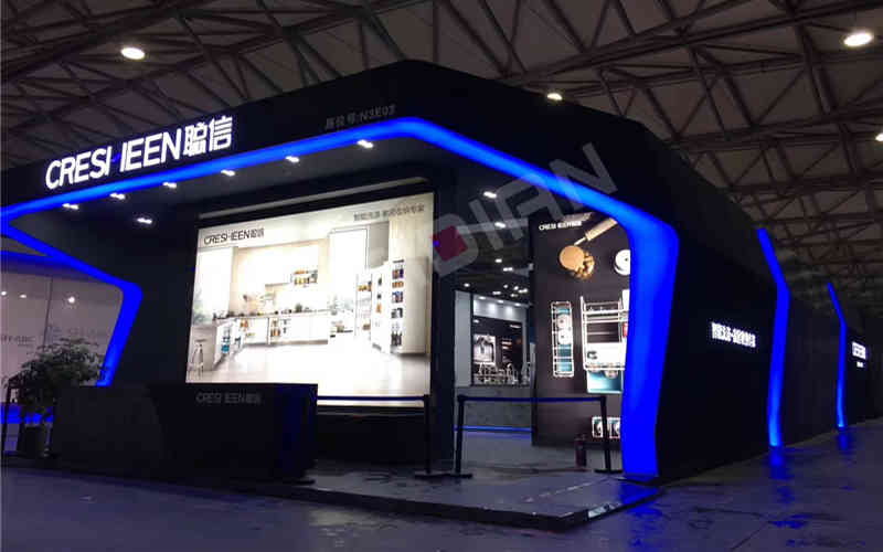 廣州展臺裝修公司設計聰信智能上海國際綠色廚房衛浴展覽會廣州展臺裝修設計