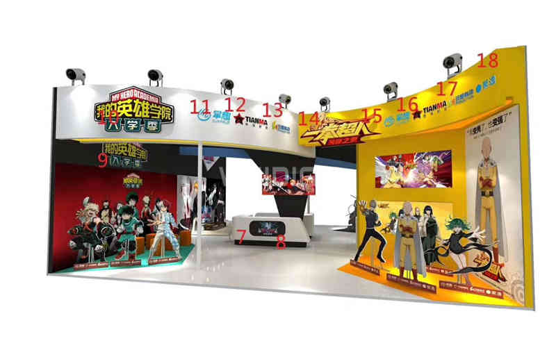 廣州展臺(tái)設(shè)計(jì)公司搭建展臺(tái)裝修國(guó)際動(dòng)漫游戲展覽會(huì)CCG EXPO展會(huì)設(shè)計(jì)搭建