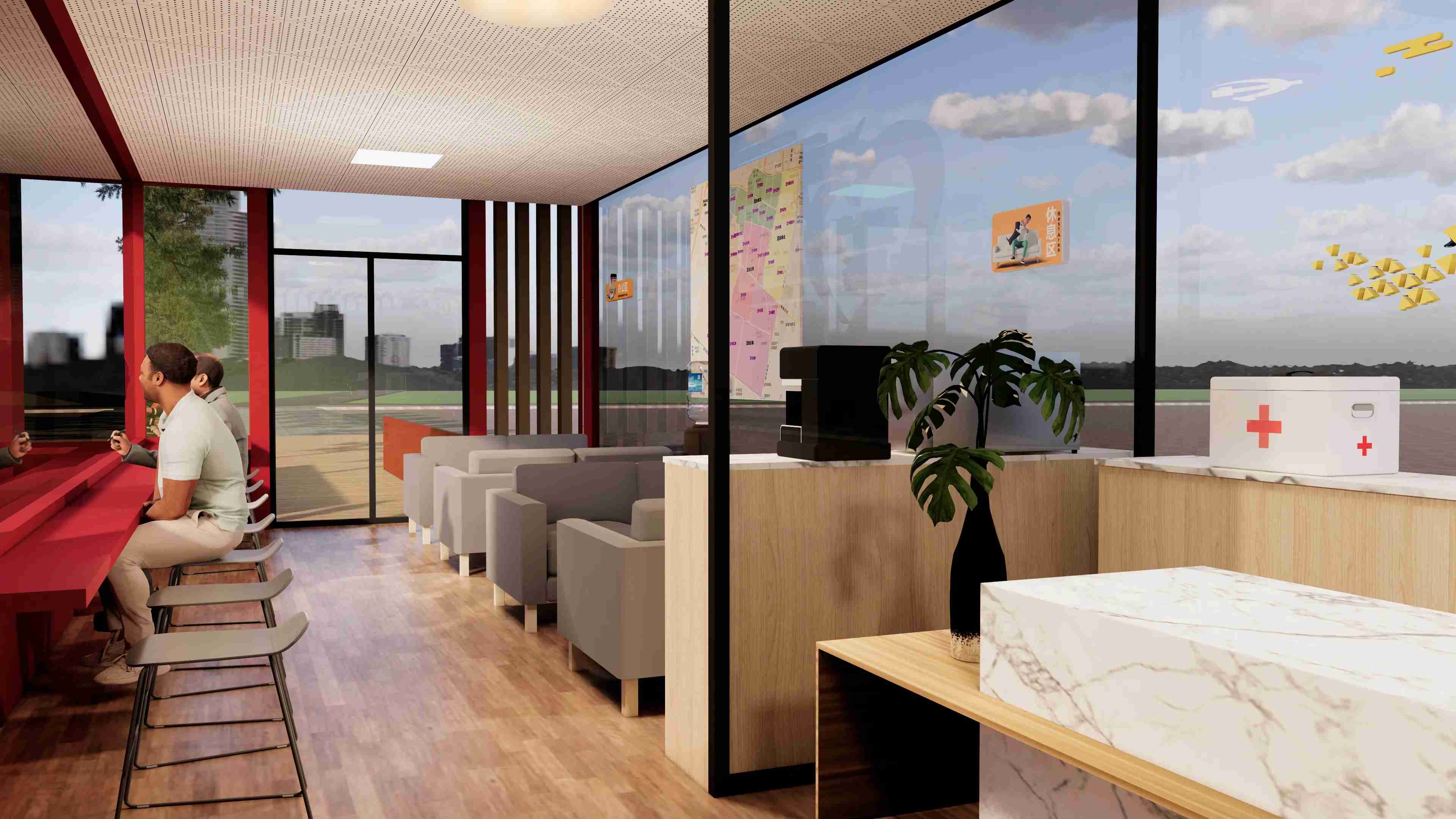 廣東佛山黨群服務(wù)驛站、廣東暖心驛站、廣東愛心驛站設(shè)計(jì)施工