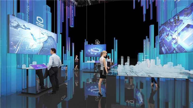 江蘇亨通光電股份有限公司參展廣州國(guó)際會(huì)議中心展覽設(shè)計(jì)展臺(tái)搭建3